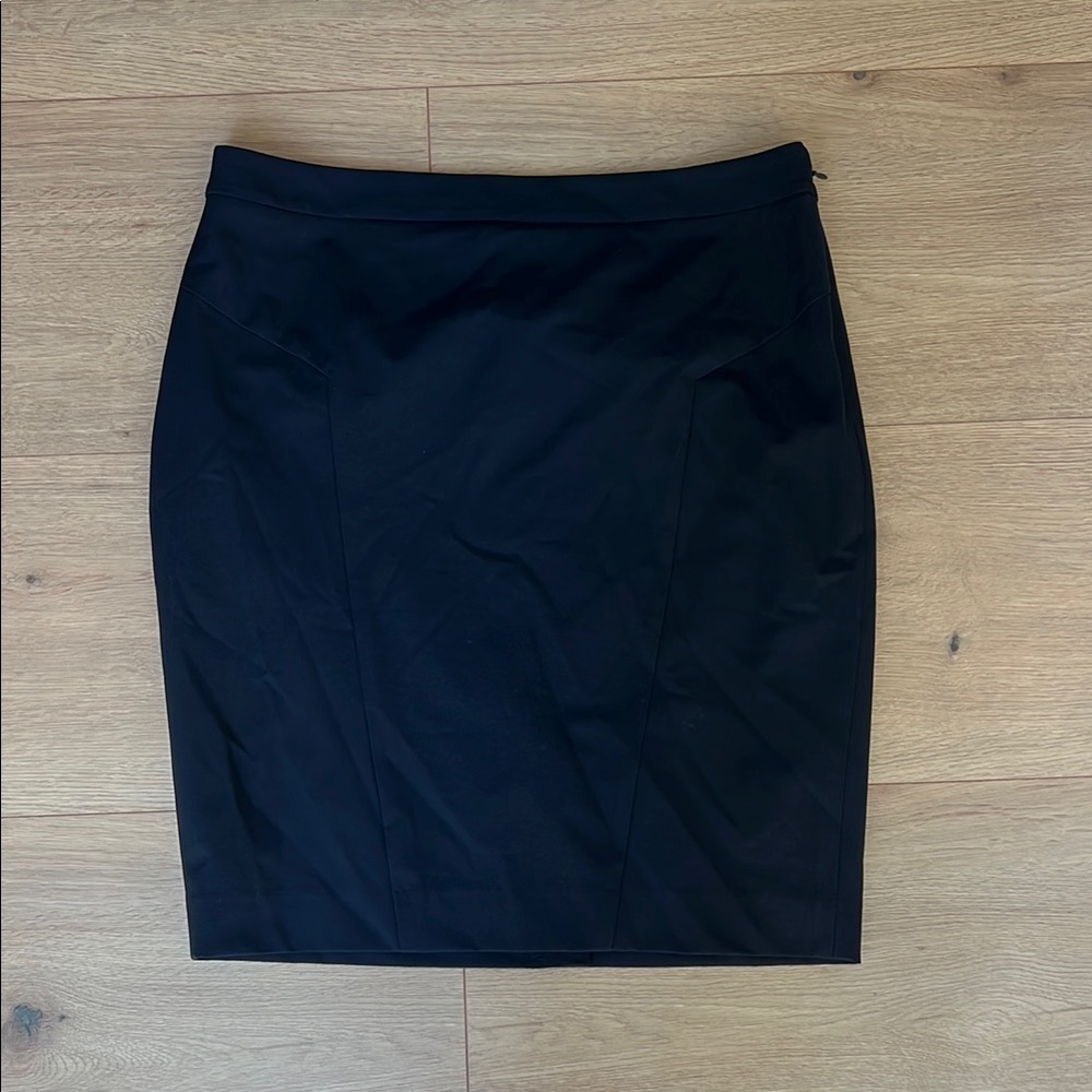 The Limited Lined Navy Pencil Skirt